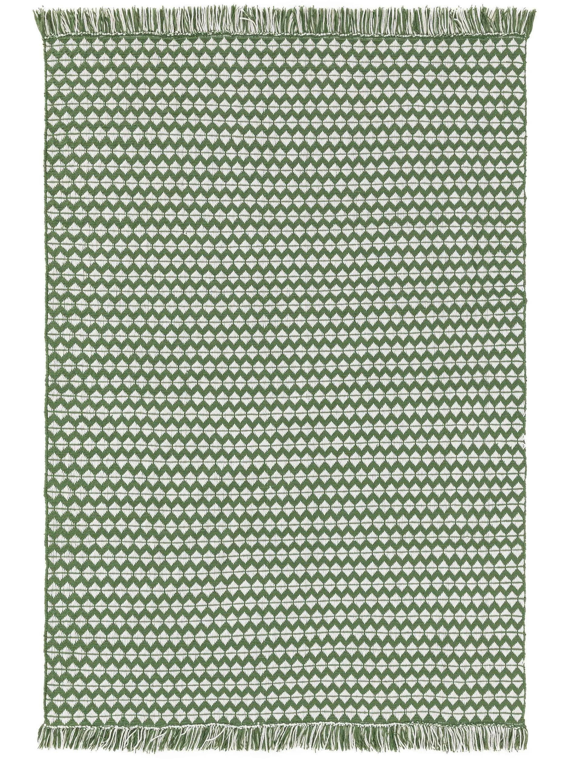 TEPPICH aus recyceltem Material Morty Grün 160x230 cm - Grün, Textil (160/230cm) - benuta Pure