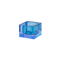 TEELICHTHALTER Sari XS, Kristallglas, Blau, 3.7 cm - Blau, Glas (9cm) - Gift Company