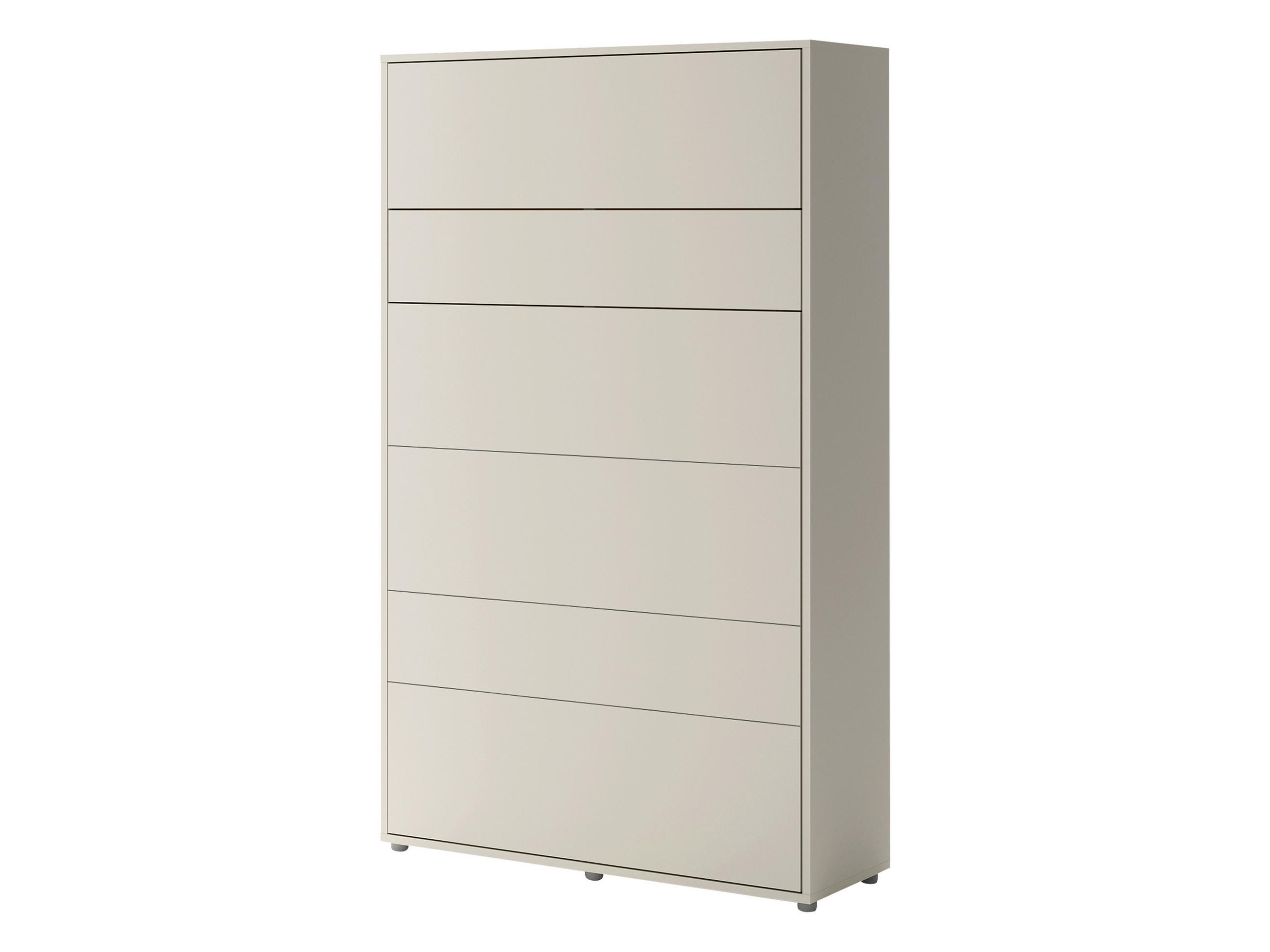 SCHRANKBETT Bed-Concept BC-02 120x200 mit weißer LED Beleuchtung - Kaschmir/Grau, Holz/Holzwerkstoff (120/200cm) - MIRJAN24