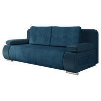 SCHLAFSOFA Emma Cord - Blau, Holz/Kunststoff (200/77/92cm) - MIRJAN24