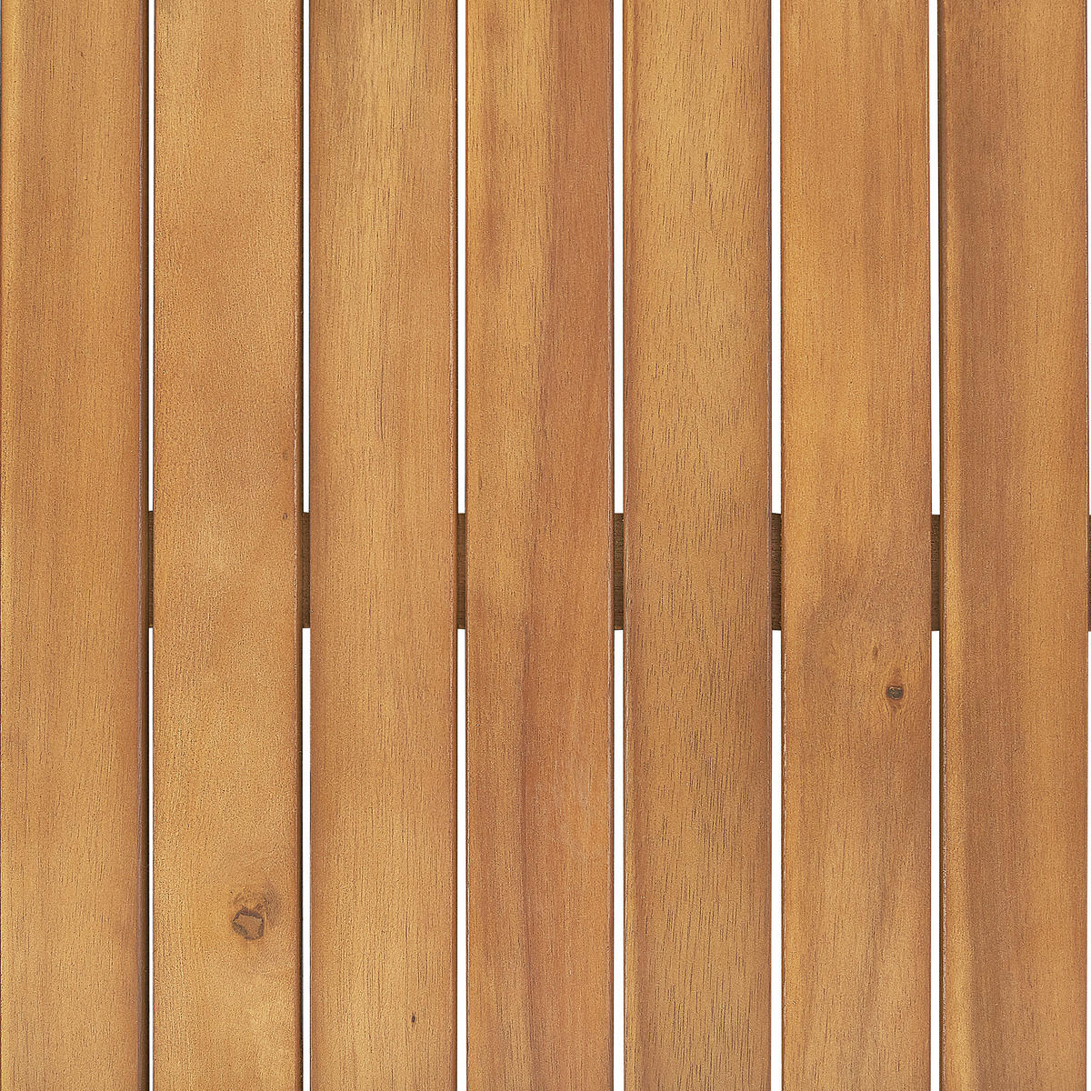 GARTENTISCH Massivholz Heller Holzfarbton Java - Hellbraun, Holz (45/68/73cm) - Beliani