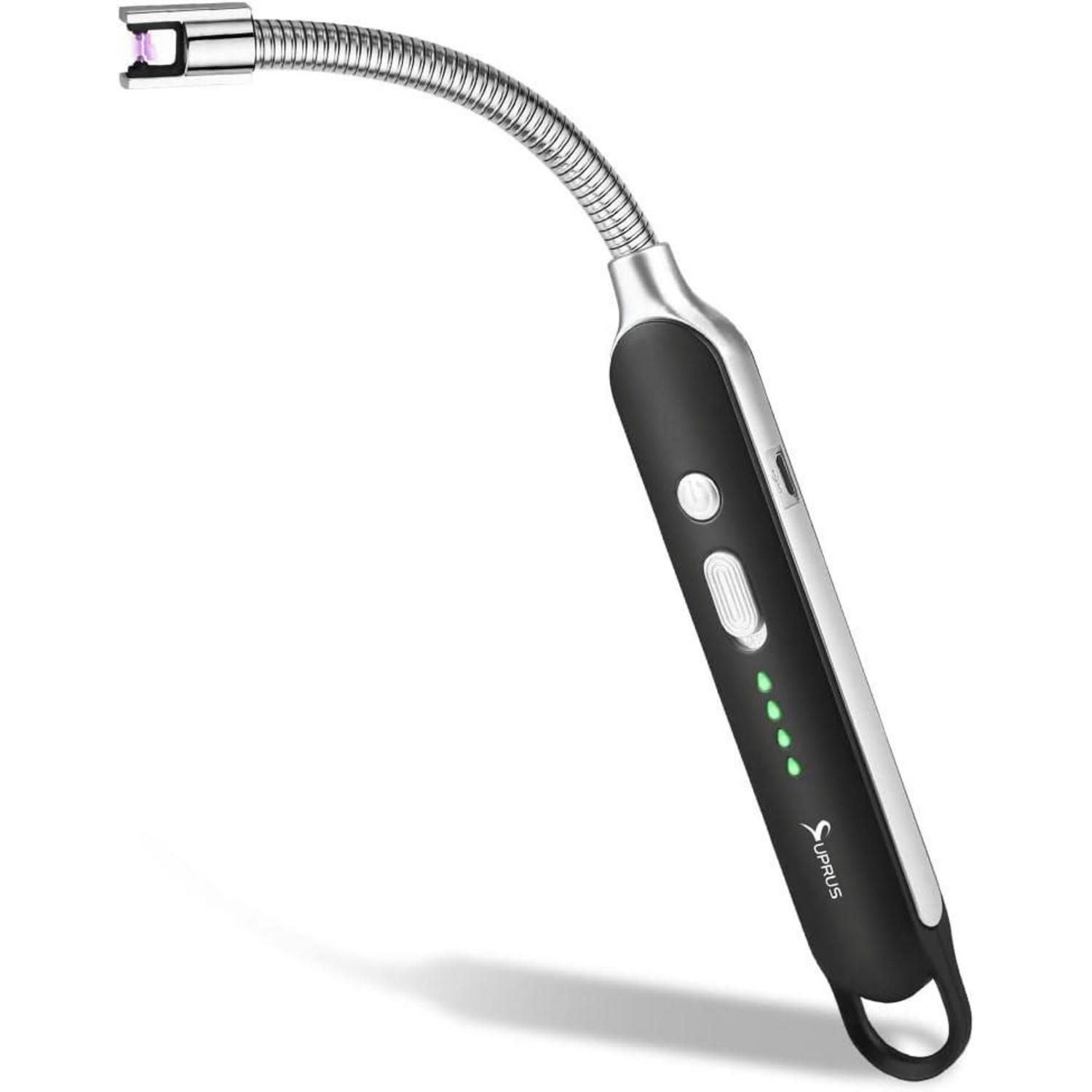 ELEKTRISCHES Feuerzeug mit Lichtbogen Schwarz - Multicolor, Kunststoff (1.5/1.5/8cm)