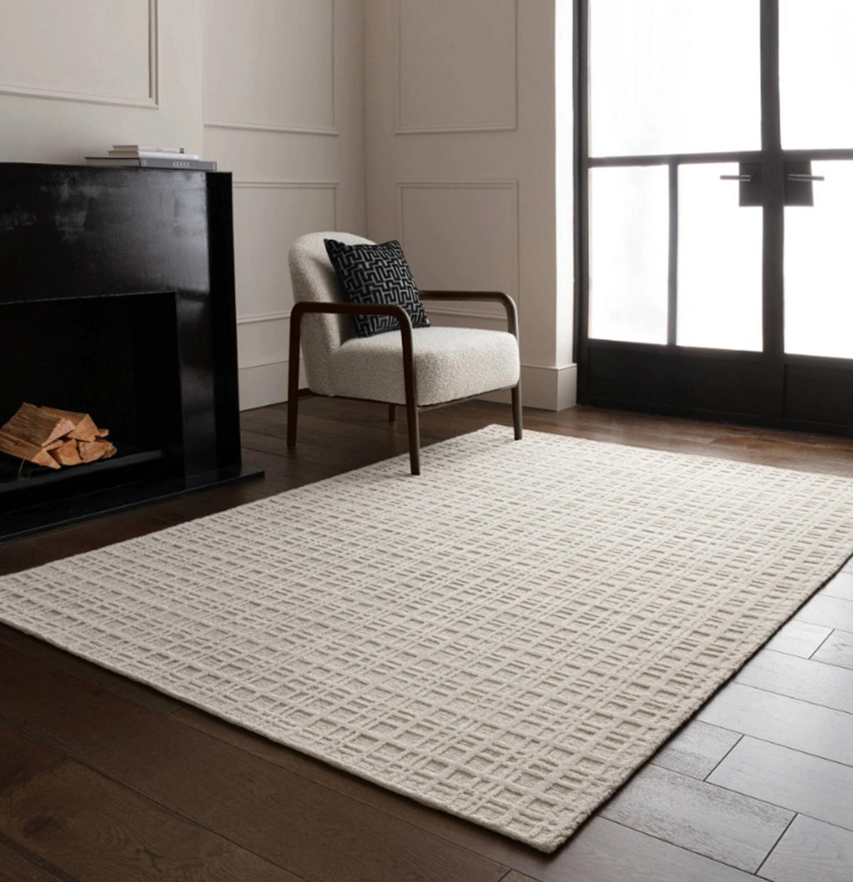 TEPPICH handgewebt Naturfaser HATCHY Weiß 120 x 170 cm - Weiß, Naturmaterialien (120/170cm) - Novatrend