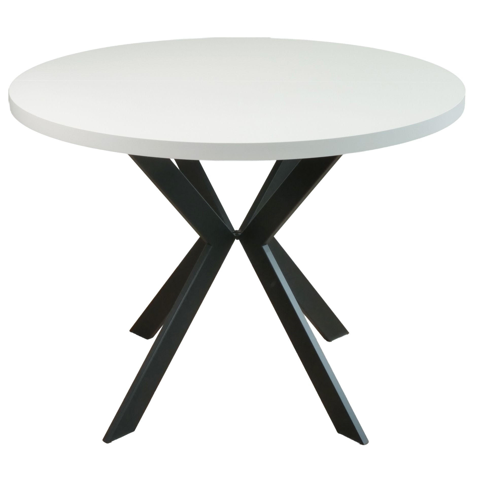 ESSTISCH Callions ausziehbar Greige/Schwarz, 100 x 180 x 100 cm - Taupe/Schwarz, Holzwerkstoff/Metall (100/100/76.5cm) - Selsey