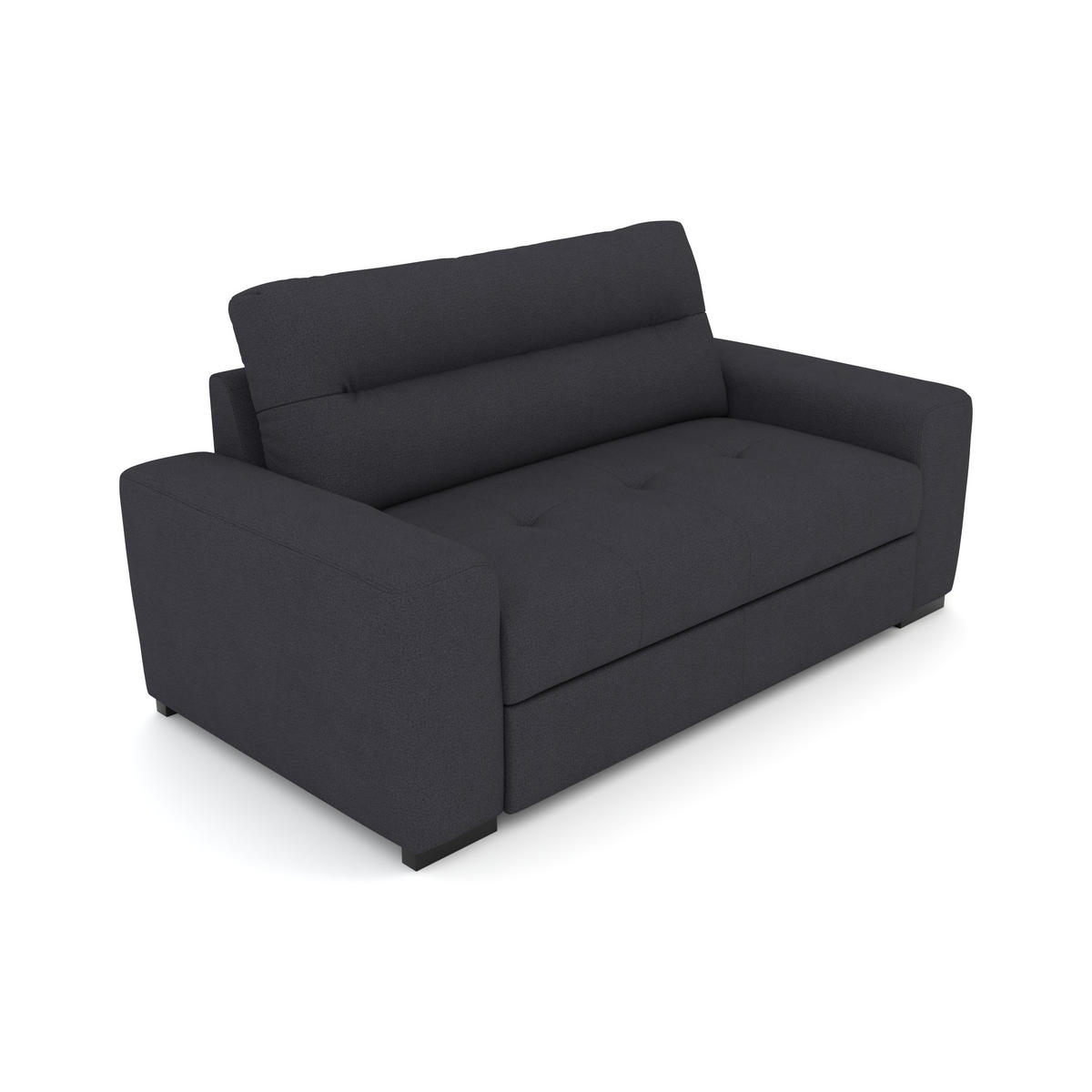 2-SITZER Carlisle Flachgewebe Blau 183/97/93 cm - Dunkelblau, Kunststoff/Textil (183/93/97cm) - foamnova