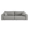 SCHLAFSOFA MILANO und Bettkasten Stoff Quelle Grau - Grau, Holz (246/83/98cm) - Kaiser Möbel