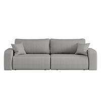 SCHLAFSOFA MILANO und Bettkasten Stoff Quelle Grau - Grau, Holz (246/83/98cm) - Kaiser Möbel
