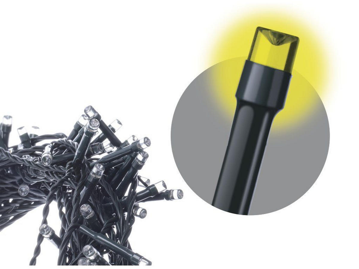 LED-LICHTERKETTE 24 m, Warmweiß, mit Timer, für Innen- und Außenbereich - Weiß, Kunststoff/Metall (2400cm) - LAALU