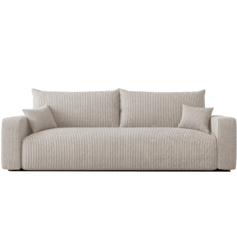 Idohome Schlafsofa Creme 246x79x93 cm