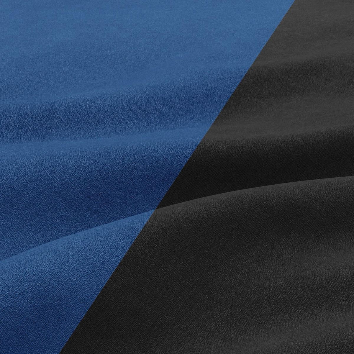 SOFA 3-SITZER MIT SCHLAFFUNKTION ORION, Schwarz + Dunkelblau - Schwarz/Dunkelblau, Textil (220/85/92cm)
