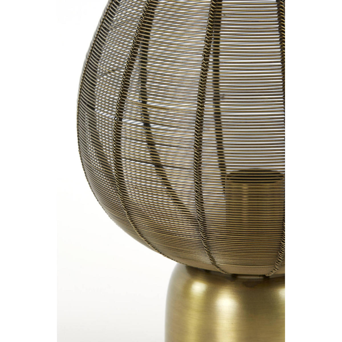 TISCHLAMPE Suneko Bronze Ø25/34 cm - Bronzefarben, Metall (25/25/34cm) - Light & Living