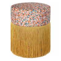 POUF aus Samt OTTOMANE - Gelb, Textil (35/45/35cm) - RNT By Really Nice Things