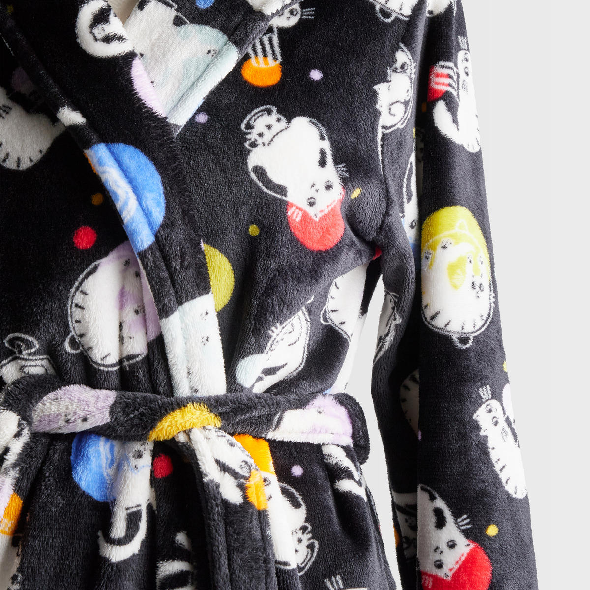 BADEMANTEL Sirino - Schwarz, Textil (Einheitsgrößenull) - home&you