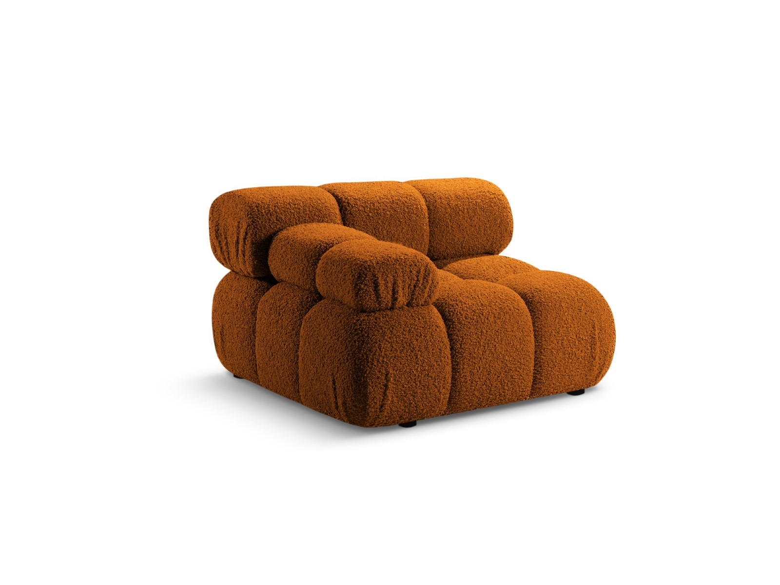 MODUL links Bellis aus Boucle ziegelrot - Orange, Textil (94/70/94cm) - Micadoni