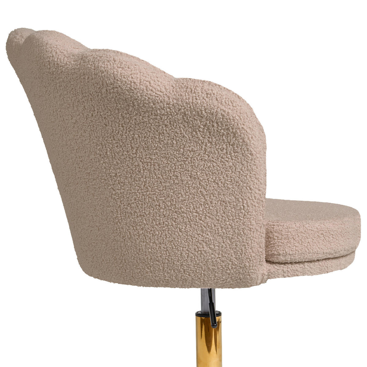 KANCELÁŘSKÁ ŽIDLE Bouclé Béžová Monticello - béžová, textil (60/79/60cm) - Beliani