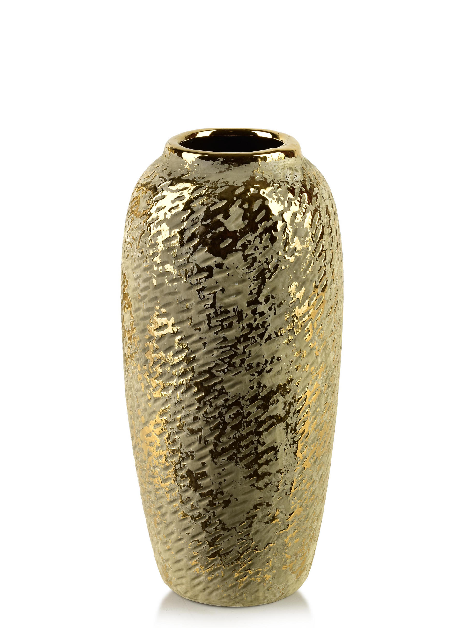 VASE Yarine Gold Gold 12/10/30cm Keramik - Goldfarben, Keramik (30cm) - Mondex
