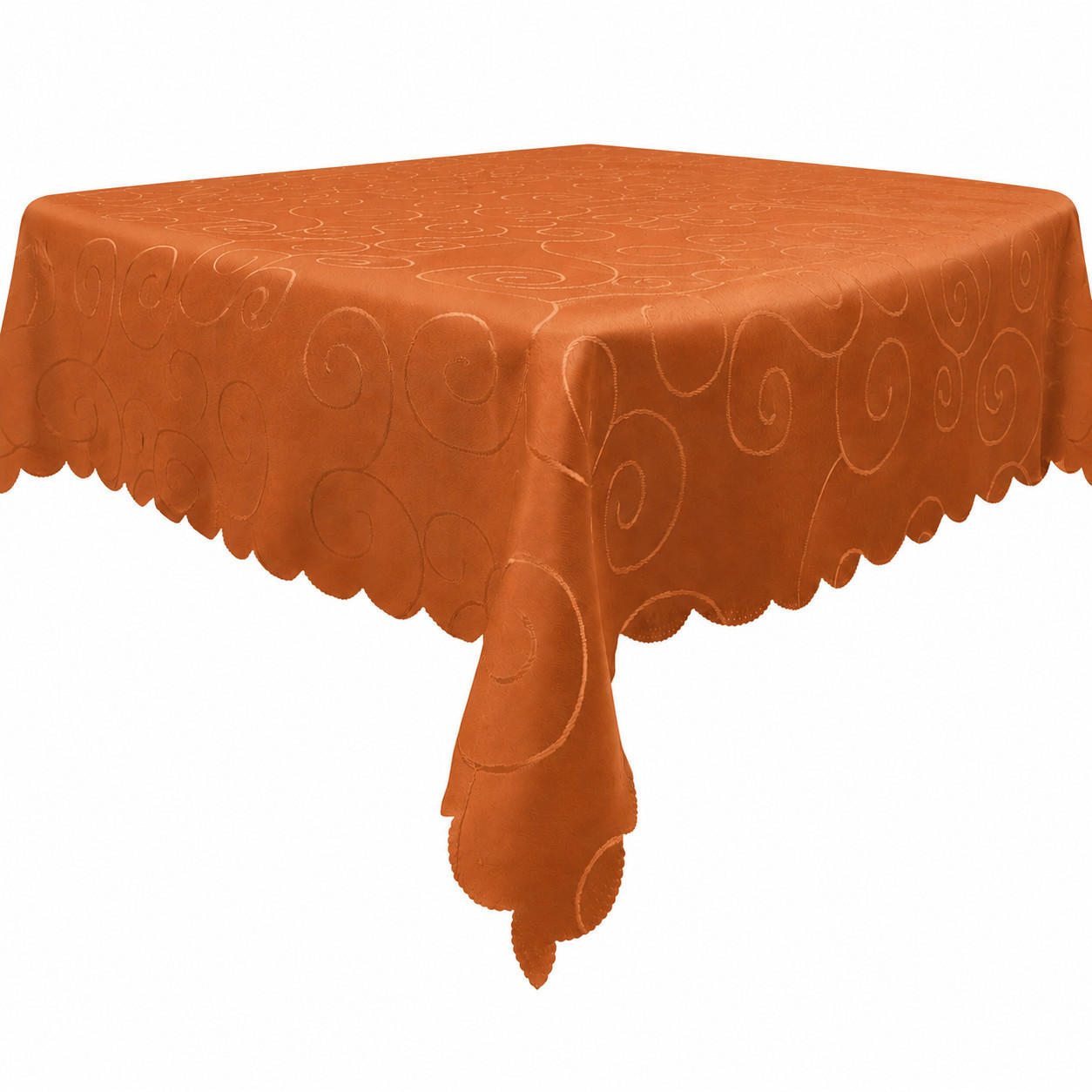 TISCHDECKE 130/220 cm Ornamente Terracotta - Terracotta, Textil (130/220cm) - TiborTex