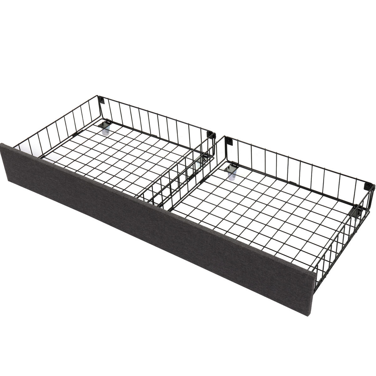 POLSTERBETT mit LED-Beleuchtung 140x200 cm Leinenoptik Grau - Grau, Metall (140/200cm) - Meubliv