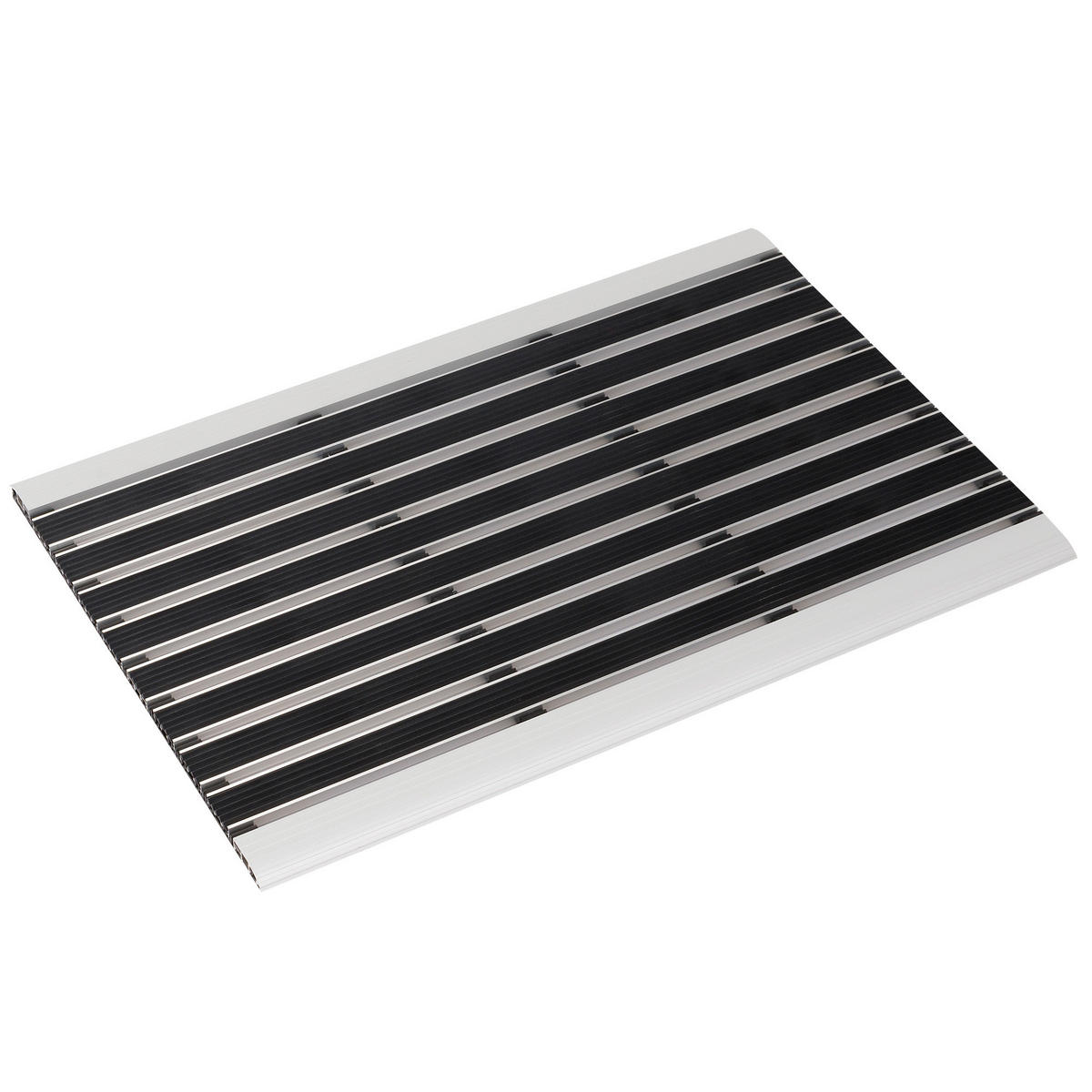 FUSSMATTE SAUBERLAUF ALUMINIUM KLEENY - Schwarz, Kunststoff (40/60cm) - Pergamon