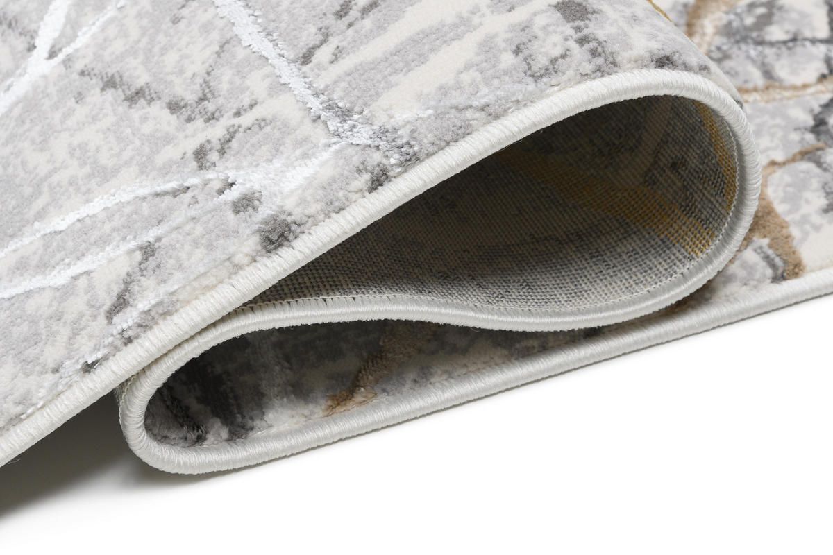 TEPPICH GOLDEN Creme Braun 140/200 cm - Creme/Braun, Kunststoff (140/200cm) - Tapiso