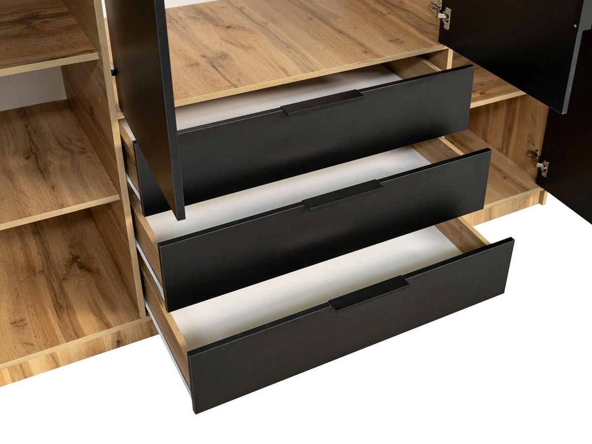 KLEIDERSCHRANK Bali Lux D4 mit Schrankaufsatz - Weiß, Holzwerkstoff/Metall (196/245/58cm) - MIRJAN24