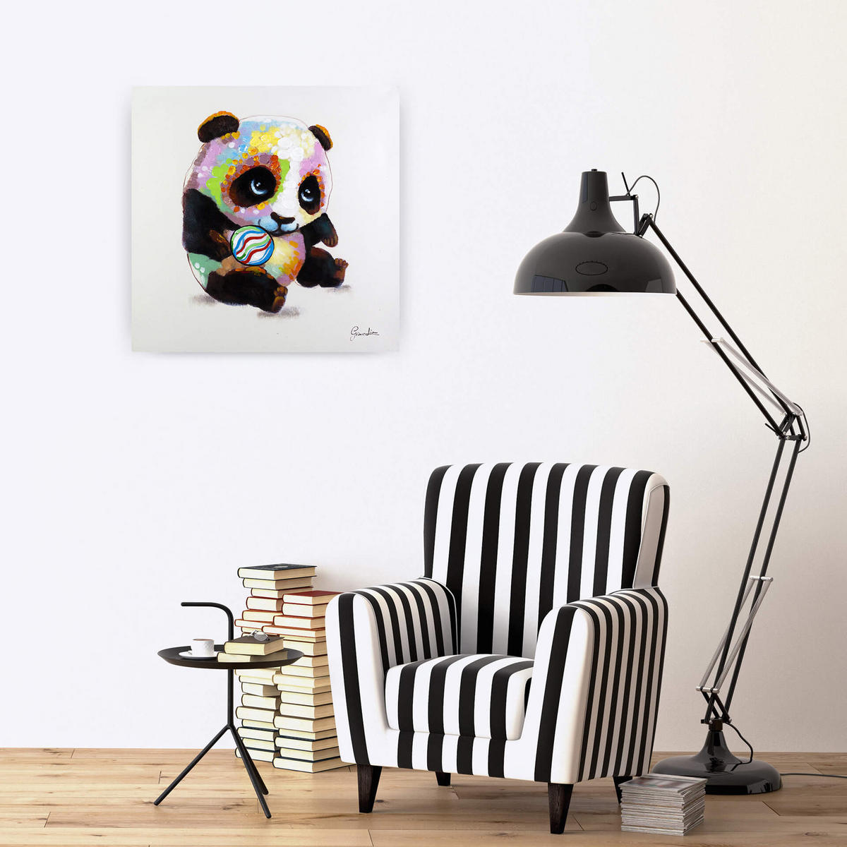 ACRYLBILD HANDGEMALT 60/60 cm - Multicolor, Holz/Textil (1.2/60cm) - KUNSTLOFT