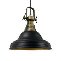 PENDELLEUCHTE Ulmete 30/27 cm - Goldfarben/Schwarz, Metall (30/27cm) - Bamyum