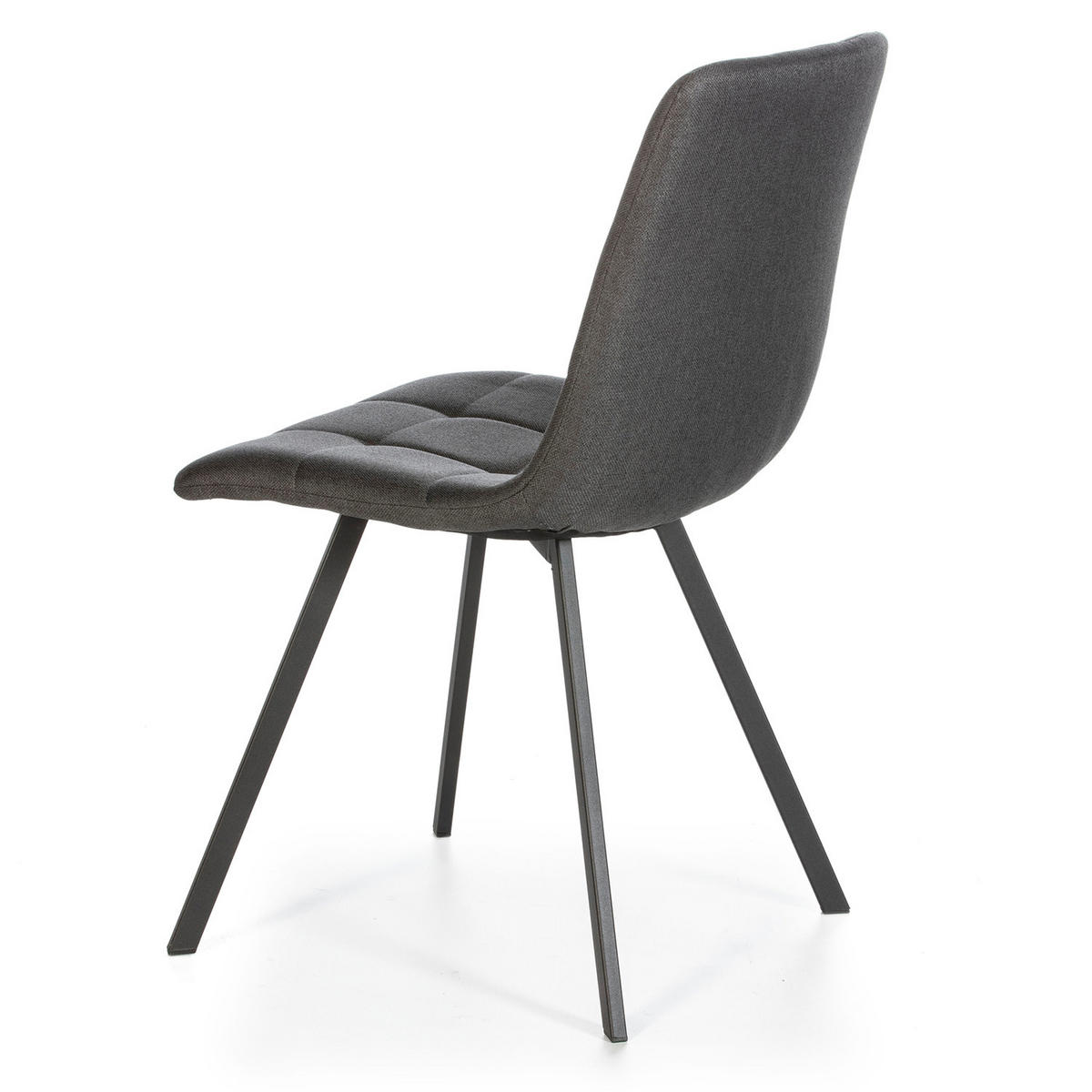 STUHL 2er-Set Mila dunkelgrau - Grau, Textil/Metall (46/90/58cm) - VS Venta-stock