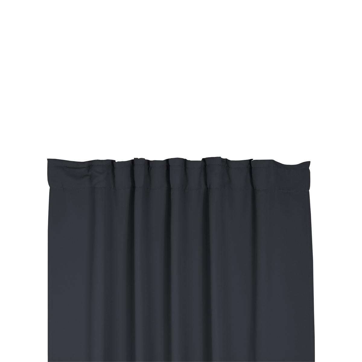 VERDUNKELUNGSVORHANG Kräuselband 140/175 cm Anthrazit - Anthrazit, Textil (140/175cm) - TiborTex