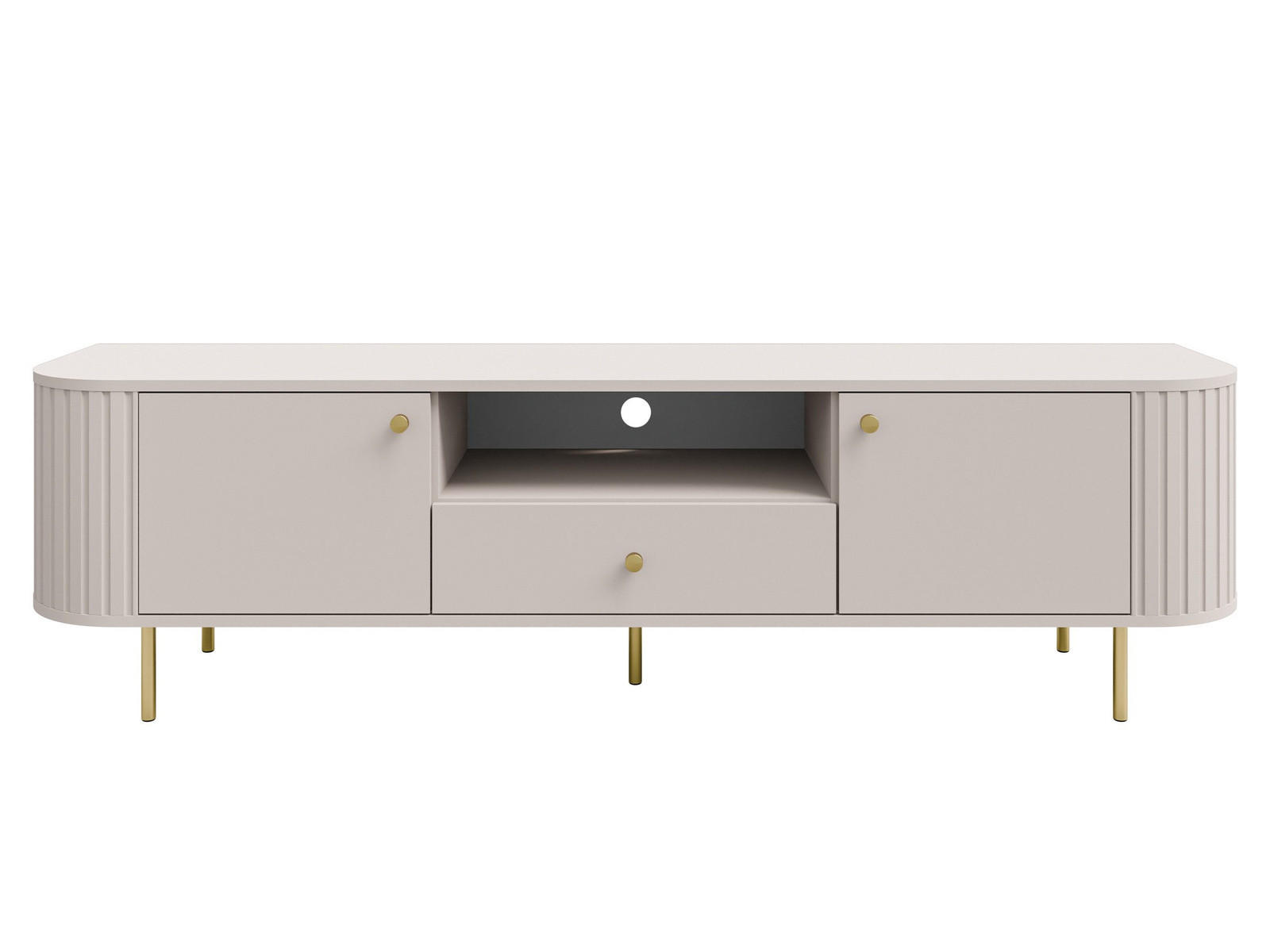 LOWBOARD 180 cm breit beige OVI - Beige, Holzwerkstoff (180/42/42cm) - Compleo24