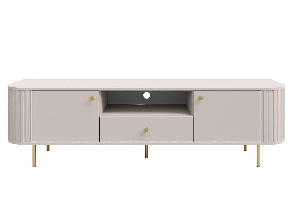 LOWBOARD 180 cm breit beige OVI - Beige, Holzwerkstoff (180/42/42cm) - Compleo24