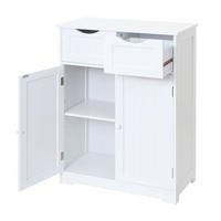 KOMMODE 2 SCHUBLADEN 2 TÜREN Reinweiß - Weiß, Holzwerkstoff (70/80/35cm) - MCW