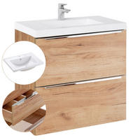 WASCHTISCH Toskana-56 - Braun, Holzwerkstoff (61/61/46cm) - Lomado