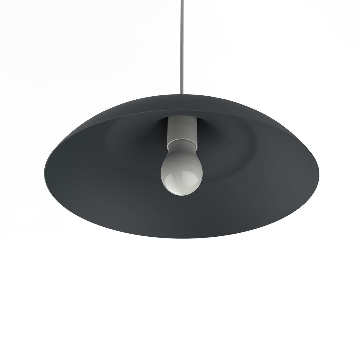 HÄNGELEUCHTE - Anthrazit, Metall (40/40/17cm) - Lumicom