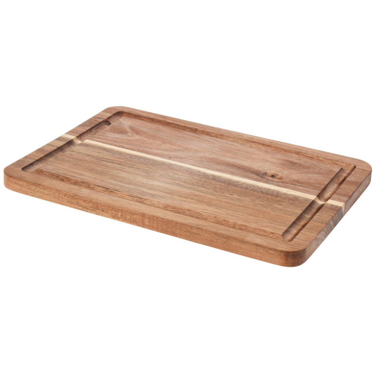 SCHNEIDEBRETT Akazienholz Wood 20/28,2/1,6 cm - Braun, Holz (20/28.2cm) - Excellent Houseware