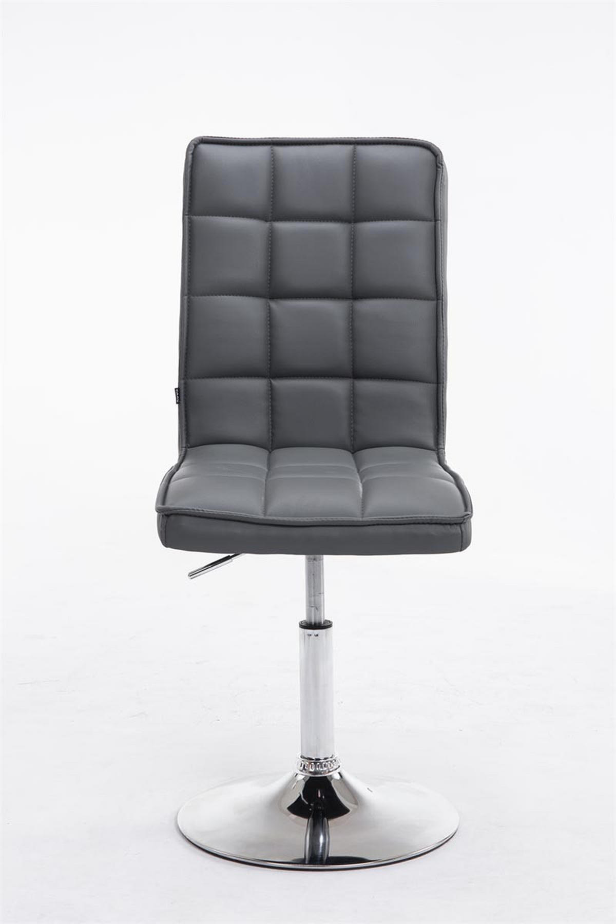 ESSZIMMERSTUHL Peko-Two Kunstleder, Gestell Metall in Chromoptik Grau - Chromfarben/Grau, Textil/Metall (43/104/56cm) - TPFLiving