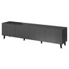 TV-ELEMENT Vamos Grey 200 - Anthrazit/Schwarz, Holzwerkstoff/Kunststoff (201/53/42cm) - MIRJAN24