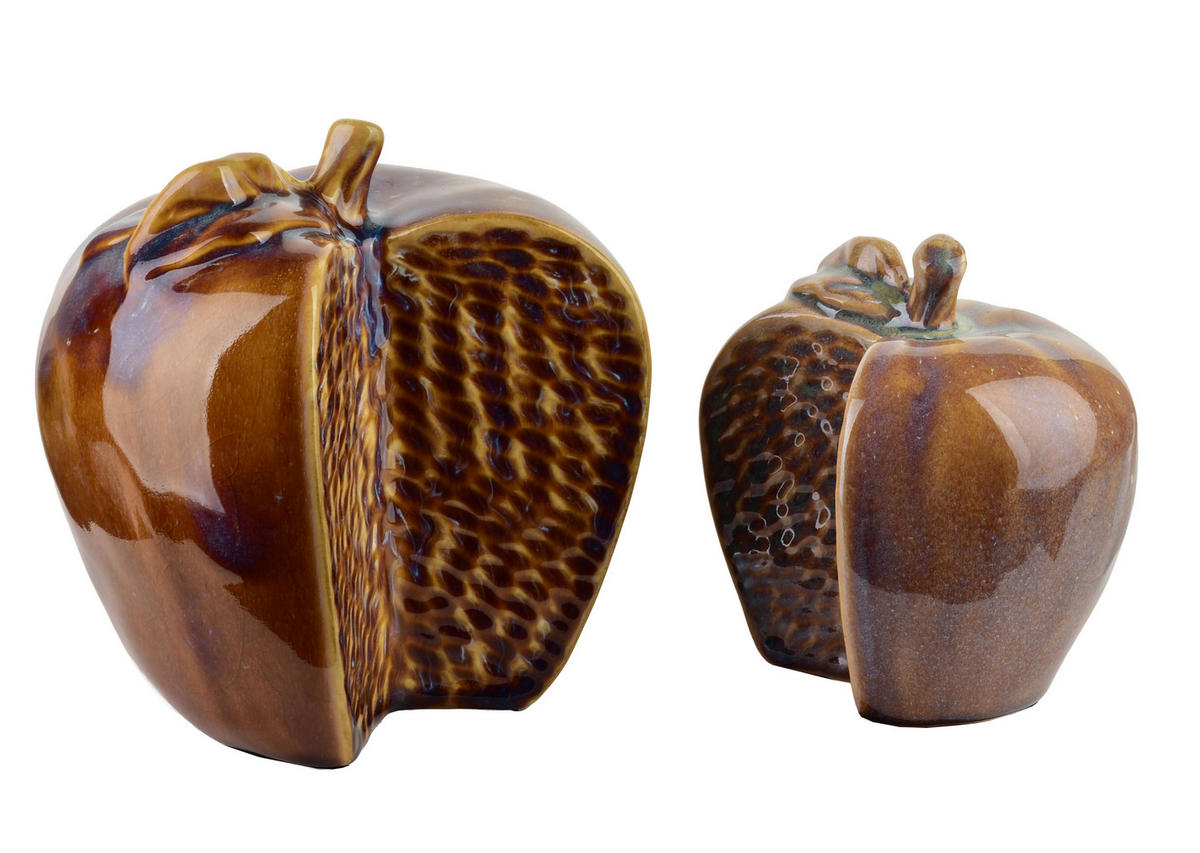 DEKOFIGUR Saggio bronze 17/14/16 cm Keramik - Braun, Keramik (17/16/14cm) - Mondex