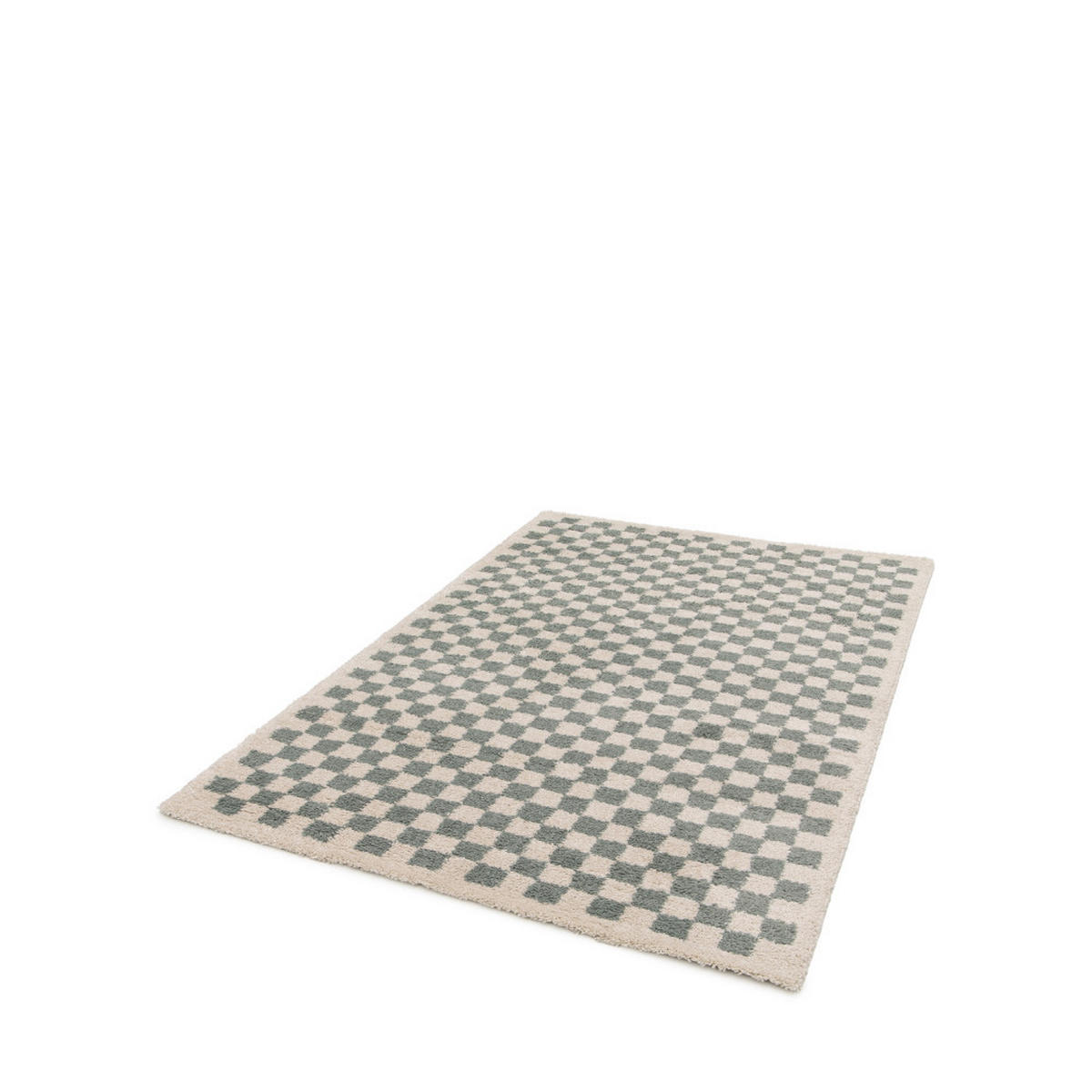 SCHACHBRETT-TEPPICHE - Laria - 120 cm x 170 cm - Blau, Kunststoff (120/170cm) - Drawer