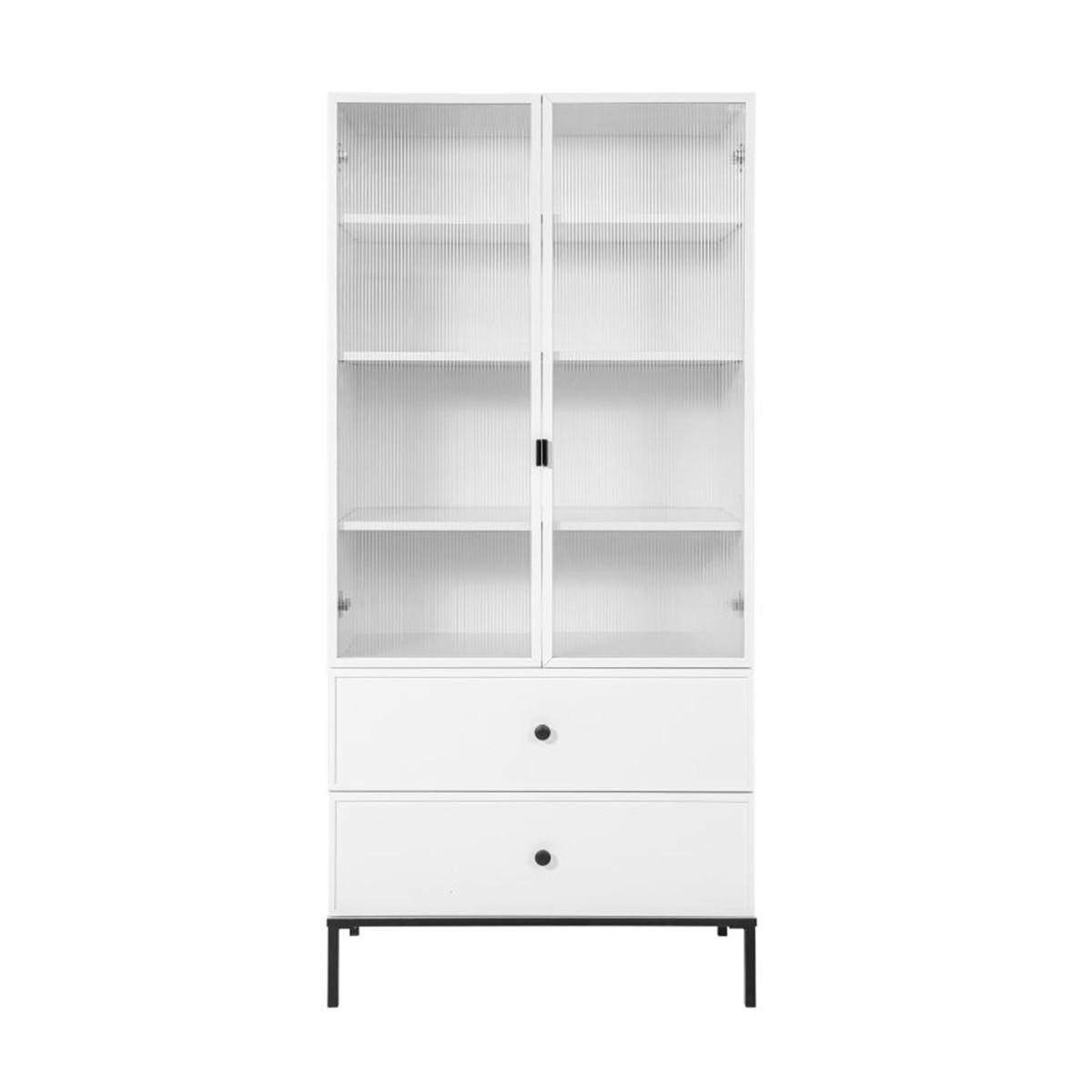 KNIHOVNA Lumi Černobílý - bílá, kompozitní dřevo (80/170/40cm) - Petits-meubles