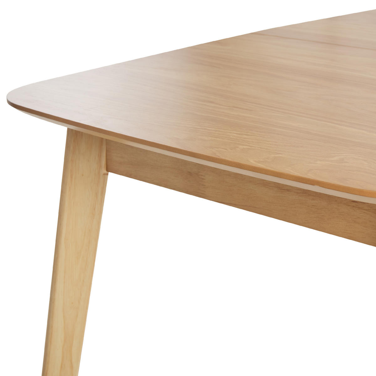 ESSTISCH 120-150/75/75 cm Hellbraun Rechteckig Madox - Hellbraun, Holzwerkstoff (150/75/75cm) - Beliani