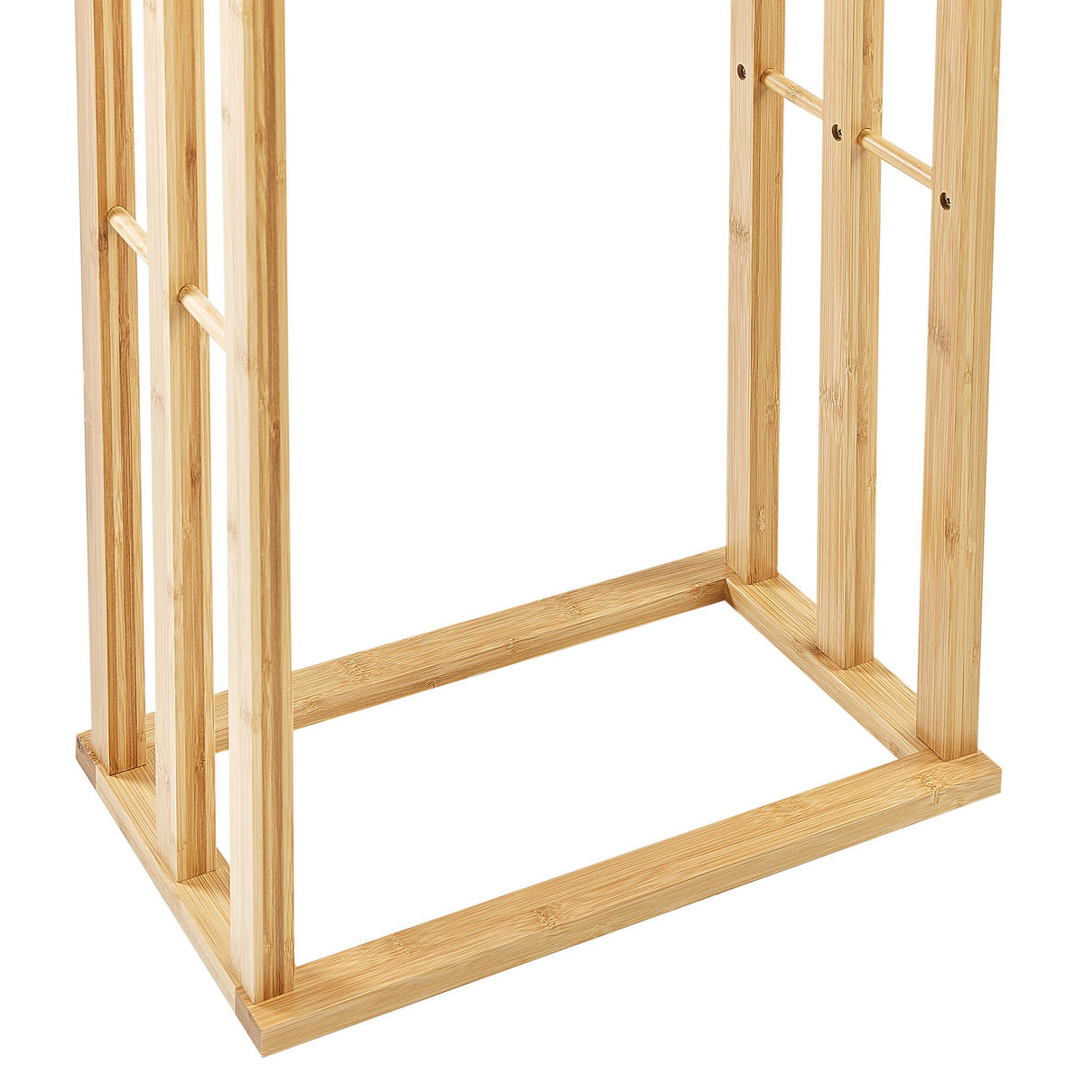 HANDTUCHSTÄNDER Bambusholz hellbraun 40 x 81 cm Tupelo - Hellbraun, Holz (40/81/24cm) - Beliani