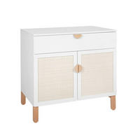 DJEČJA KOMODA Laurie Bijelo i drvo - bijela, drvni materijal (90/90/50cm) - Petits-meubles