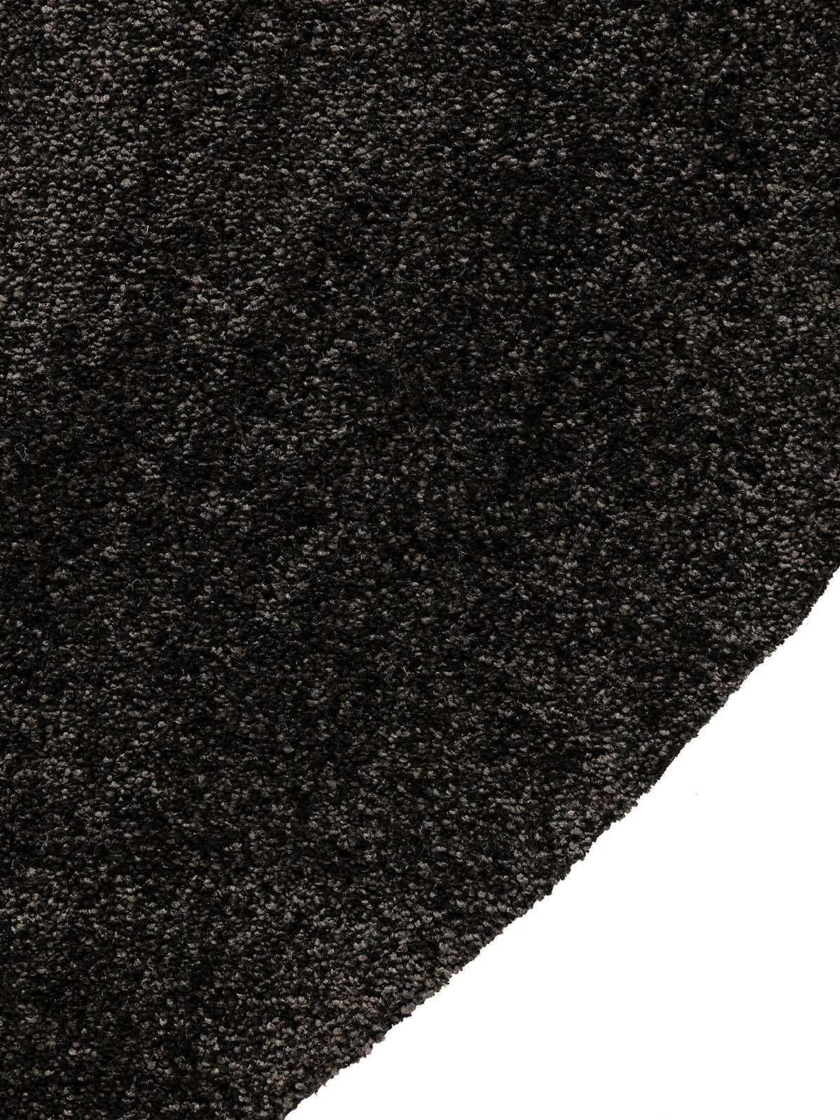 TEPPICH Nina waschbar ø 150 cm rund - Anthrazit, Kunststoff (150/150cm) - benuta Nest
