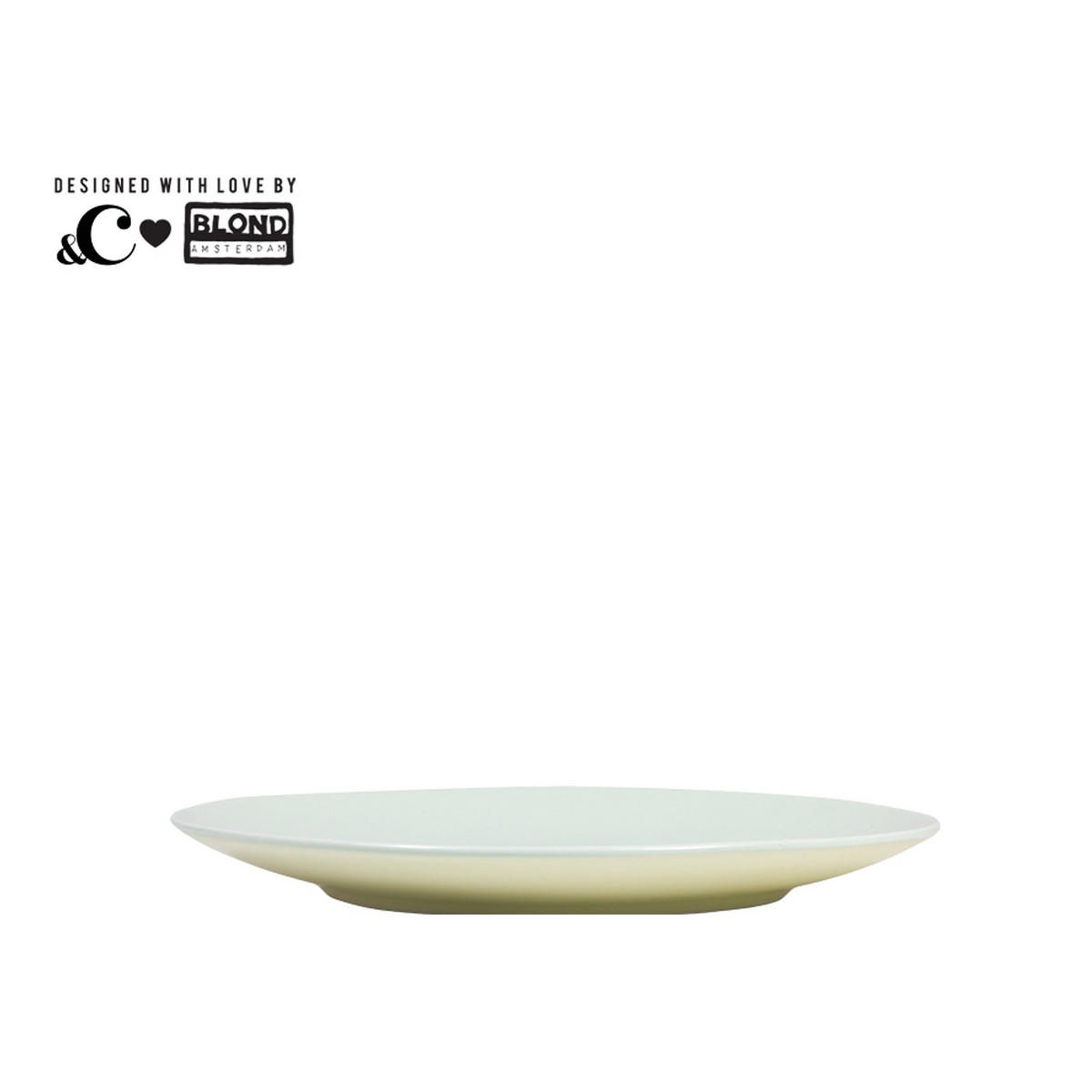 FRÜHSTÜCKSTELLER Hab einen wunderschönen Tag in Grün - 22cm - Grün, Keramik (21.8/21.8/2.5cm) - Blond Amsterdam