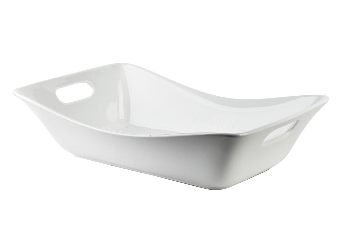 SERVIERSCHALE Basic Weiß 2/21/8 cm Keramik - Weiß, Keramik (21/8/2cm) - Mondex