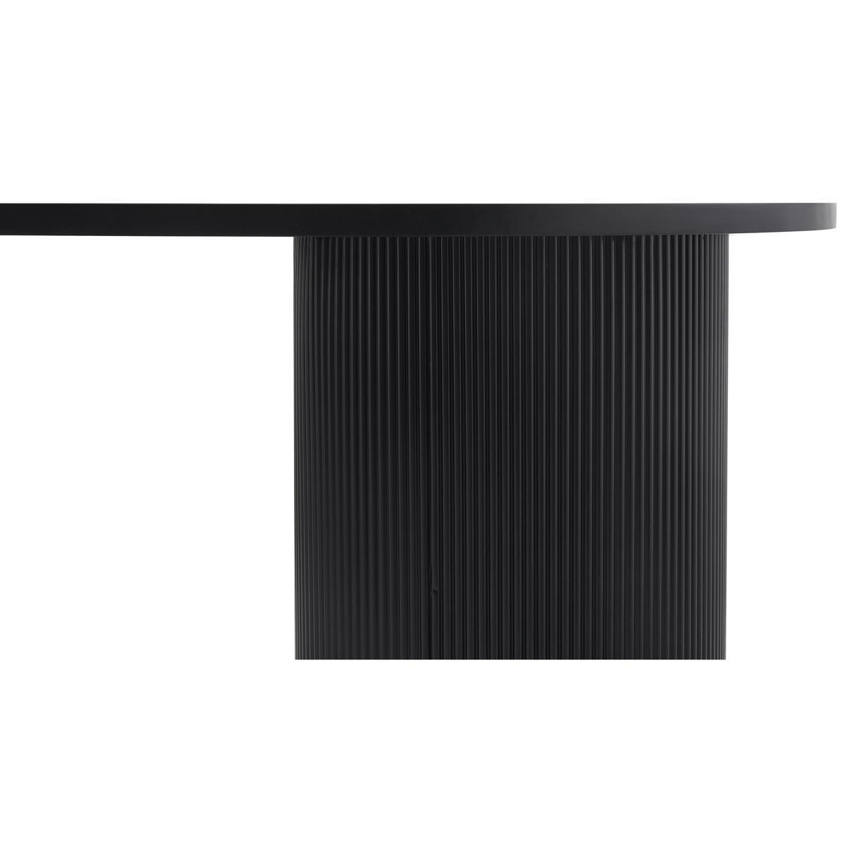 ESSTISCH Dicalize rechteckig, Schwarz, 150 × 90 cm - Weiß, Holzwerkstoff/Metall (90/150/75cm) - Selsey