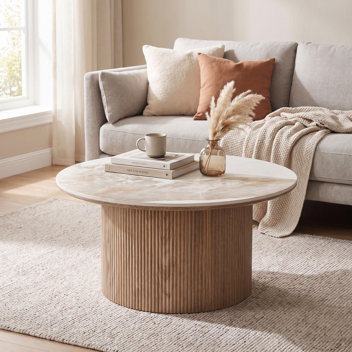 SOFFBORD Minamata 80 x 80 x 40 cm – vit - Vit, Träbaserade material (80/80/40cm) - ebuy24