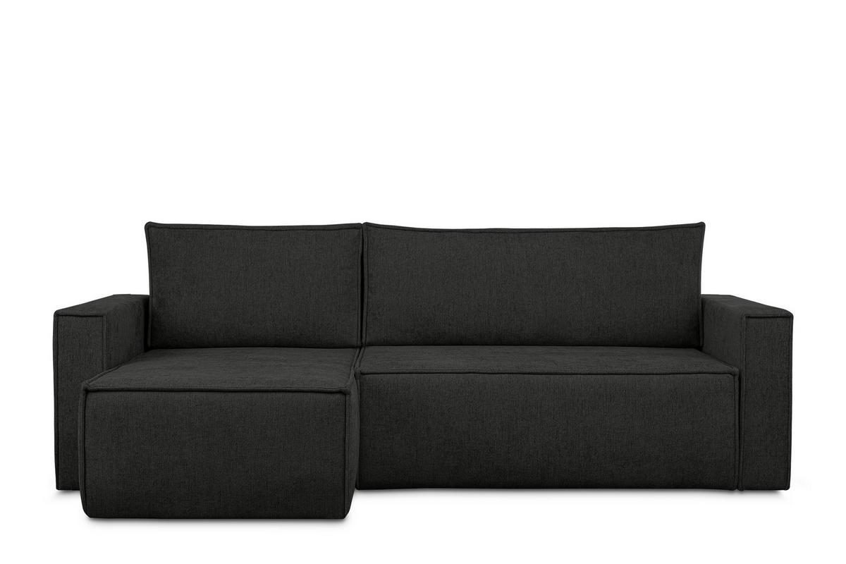 UNIVERSAL-ECKSOFA NAPI II mit Schlaffunktion, anthrazit - Anthrazit, Textil (246/148cm) - KONSIMO®