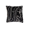 DEKOKISSEN Castro Schwarz 45/45/10 cm - Schwarz, Textil (45/45cm) - Light & Living